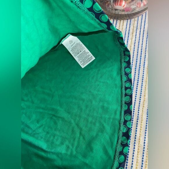 Boden Nellie 3/4 Sleeve Jersey Dress Size 4p Green Navy NWT - Picture 12 of 13